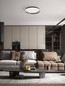 Preview: Nova Luce LED Deckenleuchte Ormi dimmbar 48W CCT warm-/neutralweiss 2700/3000/4000K Schwarz Aluminium Ø60cm 9345699