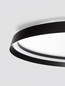 Preview: Nova Luce LED Deckenleuchte Ormi dimmbar 48W CCT warm-/neutralweiss 2700/3000/4000K Schwarz Aluminium Ø60cm 9345699