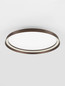 Preview: Nova Luce LED Deckenleuchte Ormi dimmbar 48W CCT warm-/neutralweiss 2700/3000/4000K Kaffeebraun Aluminium Ø60cm 9345700
