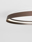 Preview: Nova Luce LED Deckenleuchte Ormi dimmbar 48W CCT warm-/neutralweiss 2700/3000/4000K Kaffeebraun Aluminium Ø60cm 9345700
