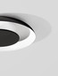 Preview: Nova Luce LED Deckenleuchte Epos dimmbar 24W CCT warm-/neutralweiss 2700/3000/4000K Schwarz Weiß Aluminium Ø40cm 9345703