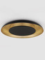 Preview: Nova Luce LED Deckenleuchte Epos dimmbar 38W CCT warm-/neutralweiss 2700/3000/4000K Schwarz Gold Aluminium Ø60cm 9345707