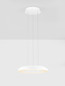 Preview: Nova Luce LED Pendelleuchte Epos dimmbar 24W CCT warm-/neutralweiss 2700/3000/4000K Weiß Aluminium Ø40cm 9345708