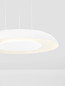 Preview: Nova Luce LED Pendelleuchte Epos dimmbar 24W CCT warm-/neutralweiss 2700/3000/4000K Weiß Aluminium Ø40cm 9345708