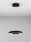 Preview: Nova Luce LED Pendelleuchte Epos dimmbar 24W CCT warm-/neutralweiss 2700/3000/4000K Schwarz Weiß Aluminium Ø40cm 9345709