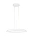 Preview: Nova Luce LED Pendelleuchte Epos dimmbar 38W CCT warm-/neutralweiss 2700/3000/4000K Weiß Aluminium Ø60cm 9345710