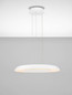 Preview: Nova Luce LED Pendelleuchte Epos dimmbar 38W CCT warm-/neutralweiss 2700/3000/4000K Weiß Aluminium Ø60cm 9345710
