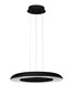 Preview: Nova Luce LED Pendelleuchte Epos dimmbar 38W CCT warm-/neutralweiss 2700/3000/4000K Schwarz Weiß Aluminium Ø60cm 9345711