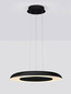 Preview: Nova Luce LED Pendelleuchte Epos dimmbar 38W CCT warm-/neutralweiss 2700/3000/4000K Schwarz Weiß Aluminium Ø60cm 9345711
