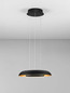 Preview: Nova Luce LED Pendelleuchte Epos dimmbar 24W CCT warm-/neutralweiss 2700/3000/4000K Schwarz Gold Aluminium Ø40cm 9345712