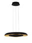 Preview: Nova Luce LED Pendelleuchte Epos dimmbar 38W CCT warm-/neutralweiss 2700/3000/4000K Schwarz Gold Aluminium Ø60cm 9345713
