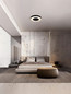 Preview: Nova Luce LED Deckenleuchte Pada dimmbar 25W CCT warm-/neutralweiss 2700/3000/4000K Schwarz Weiß Aluminium Ø40cm 9345716
