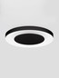 Preview: Nova Luce LED Deckenleuchte Pada dimmbar 37W CCT warm-/neutralweiss 2700/3000/4000K Schwarz Weiß Aluminium Ø60cm 9345717
