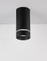 Preview: Nova Luce ESCA Deckenleuchte GU10 Schwarz 12,5x6cm dimmbar 9387001