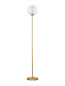 Preview: Nova Luce LED Stehleuchte Galeo 7W warmweiss 3000K Gold Glas Metall 162cm 9416943