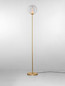 Preview: Nova Luce LED Stehleuchte Galeo 7W warmweiss 3000K Gold Glas Metall 162cm 9416943