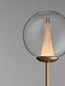 Preview: Nova Luce LED Stehleuchte Galeo 7W warmweiss 3000K Gold Glas Metall 162cm 9416943
