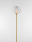 Preview: Nova Luce LED Stehleuchte Galeo 7W warmweiss 3000K Gold Glas Metall 162cm 9416943