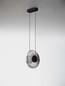 Preview: Nova Luce LED Pendelleuchte Ballet dimmbar 8W warmweiss 3000K Schwarz Rauchgrau Glas Metall Ø26cm 9416944