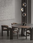 Preview: Nova Luce LED Pendelleuchte Ballet dimmbar 24W warmweiss 3000K Schwarz Rauchgrau Glas Metall Ø35cm 9416946