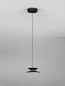 Preview: Nova Luce LED Pendelleuchte Morphi dimmbar 5W warmweiss 3000K Schwarz Gold Metall Ø20cm 9416949