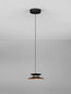 Preview: Nova Luce LED Pendelleuchte Morphi dimmbar 5W warmweiss 3000K Schwarz Gold Metall Ø20cm 9416949