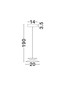 Preview: Nova Luce LED Pendelleuchte Morphi dimmbar 5W warmweiss 3000K Schwarz Gold Metall Ø20cm 9416949