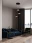 Preview: Nova Luce LED Pendelleuchte Morphi dimmbar 15W warmweiss 3000K Schwarz Gold Metall Ø42cm 9416950