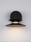 Preview: Nova Luce LED Wandleuchte Morphi dimmbar 5W warmweiss 3000K Schwarz Gold Metall Ø20cm 9416953
