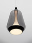 Preview: Nova Luce LED Pendelleuchte Alish 8W warmweiss 3000K Rauchgrau Schwarz Glas Metall Ø12cm 9416965