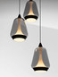 Preview: Nova Luce LED Pendelleuchte Alish dimmbar 24W warmweiss 3000K Rauchgrau Schwarz Glas Metall Ø28cm 9416967