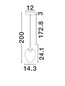 Preview: Nova Luce LED Pendelleuchte Nali 6W warmweiss 3000K Rauchgrau Schwarz Glas Metall Ø14cm 9416971