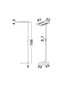 Preview: Nova Luce LED Stehleuchte Biolight dimmbar 77W neutralweiss 4000K Bewegungsmelder Weiß Aluminium 198cm 9416978