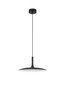 Preview: Nova Luce LED Pendelleuchte Lisi 16W warmweiss 3000K Schwarz Stahl Ø45cm 9501213