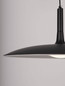 Preview: Nova Luce LED Pendelleuchte Lisi 16W warmweiss 3000K Schwarz Stahl Ø45cm 9501213