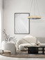 Preview: Nova Luce LED Pendelleuchte Eteken dimmbar 35W warmweiss 3000K Silber Stahl Kristall Ø60cm 9501214