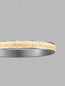 Preview: Nova Luce LED Pendelleuchte Eteken dimmbar 35W warmweiss 3000K Silber Stahl Kristall Ø60cm 9501214