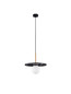 Preview: Nova Luce Pendelleuchte Idor G9 Opal Schwarz Glas Marmor Ø30cm 9501252