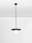 Preview: Nova Luce Pendelleuchte Idor G9 Opal Schwarz Glas Marmor Ø30cm 9501252