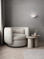 Preview: Nova Luce Wandleuchte Alas E14 Weiß Gips 34x17cm 9540231
