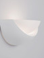 Preview: Nova Luce Wandleuchte Alas E14 Weiß Gips 34x17cm 9540231