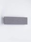 Preview: Nova Luce LED Außen-Wandleuchte Luna 11W warmweiss 3000K IP65 Schwarz Beton 40x10cm 9540235