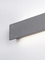 Preview: Nova Luce LED Außen-Wandleuchte Luna 19W warmweiss 3000K IP65 Schwarz Beton 60x10cm 9540236