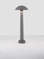 Preview: Nova Luce LED Sockelleuchte Tura 7W warmweiss 3000K IP65 salzwasserfest Schwarz Beton 55cm 9540238