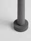 Preview: Nova Luce LED Sockelleuchte Tura 7W warmweiss 3000K IP65 salzwasserfest Schwarz Beton 55cm 9540238