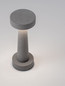 Preview: Nova Luce LED Sockelleuchte Cram 5W warmweiss 3000K IP65 salzwasserfest Schwarz Beton 30cm 9540241