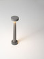 Preview: Nova Luce LED Wegeleuchte Cram 5W warmweiss 3000K IP65 salzwasserfest Schwarz Beton 50cm 9540242