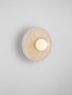 Preview: Nova Luce Wandleuchte Vrahos G9 Beige Glas Beton Ø29,5cm 9540245