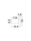Preview: Nova Luce LED Wandleuchte Ark 5W warmweiss 3000K Schwarz Aluminium Ø10cm 9540247