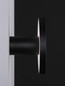 Preview: Nova Luce LED Wandleuchte Ark 10W warmweiss 3000K Schwarz Aluminium Ø15cm 9540249